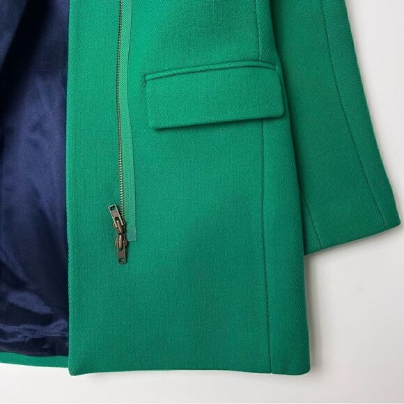 J. Crew Kelly Green Stadium Cloth Wool Coat - Picture 9 of 16
